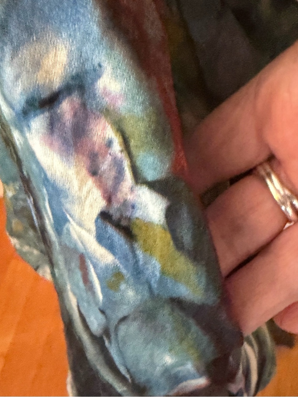 SHANA Multicolor Abstract Button-Front Top M - Picture 9 of 9